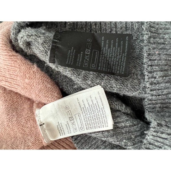 Bundle H&M Long-sleeved crewneck sweaters Gray & Powder Pink XS - Picture 5 of 8
